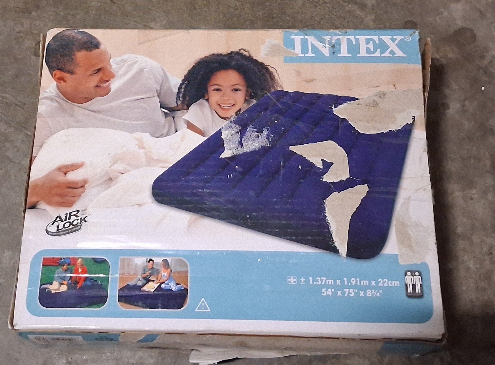 Intex Classic Downy Bed Luchtbed 2-persoons, Ophalen of Verzenden, Nieuw, 2-persoons