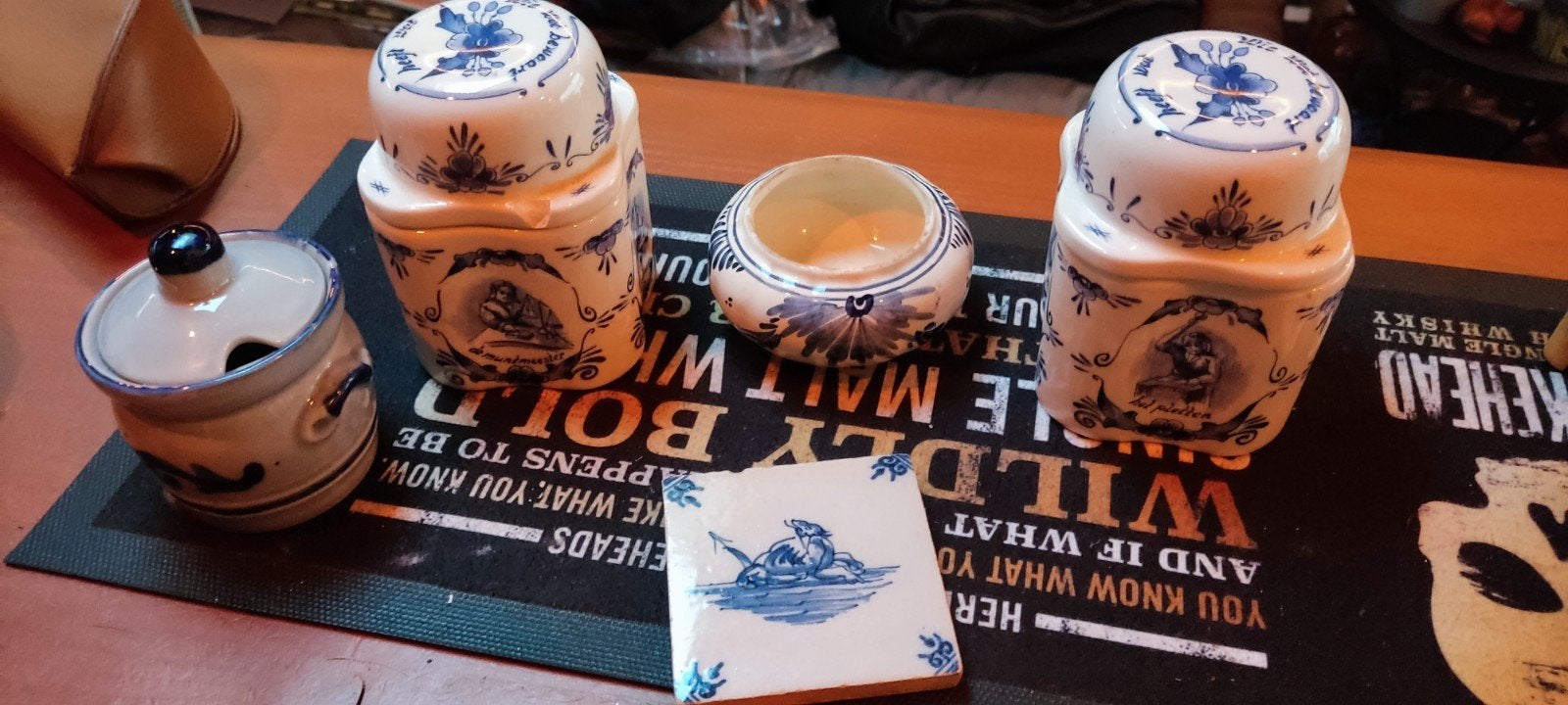 Verschillende Delfts blauwe stukken, Antiek en Kunst, Antiek | Emaille, Ophalen of Verzenden
