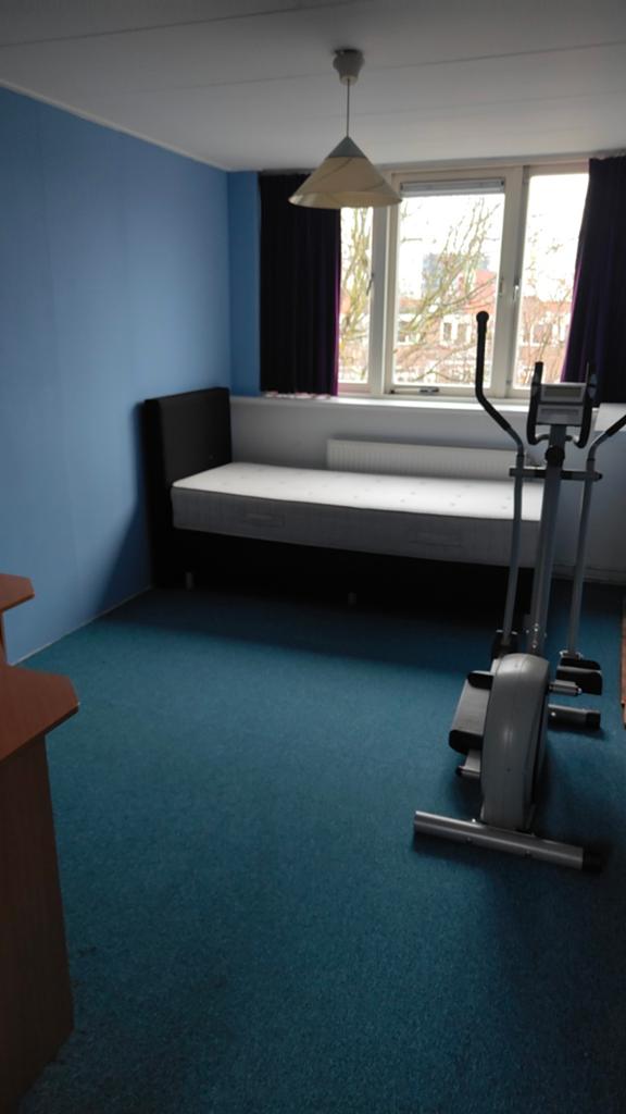 Gratis ophalen bokspring bed met matras 1 persoon, Ophalen, Gebruikt, 90 cm, Eenpersoons