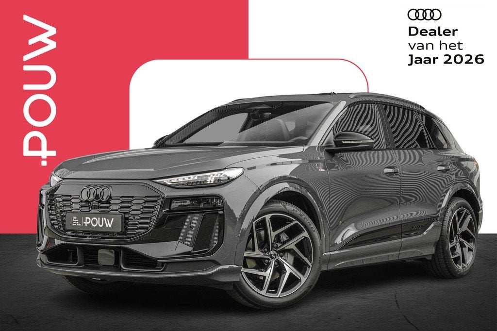 Audi Q6 e-tron S edition performance 306pk 100 kWh | Optie P, Auto's, Audi, Automaat, 12 maanden, Leder en Stof, Startonderbreker