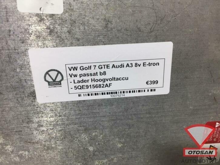 vw golf 7 passat gte a3 e tron lader hoogvolt accu 5qe915682, Gebruikt, Volkswagen, Volkswagen AG, Vw@volkswagen.de