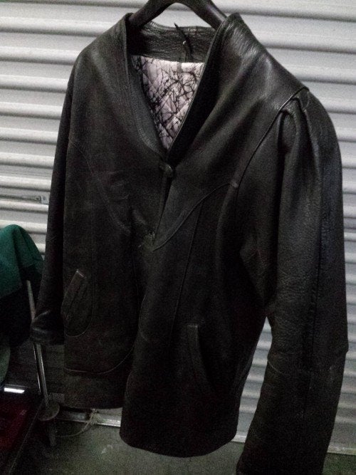 Dames jas, zwart leer, maat L, Ophalen of Verzenden, 'T Olde Gre-j, Info@toldegrej.nl, Endepoelstraat 20f Didam
