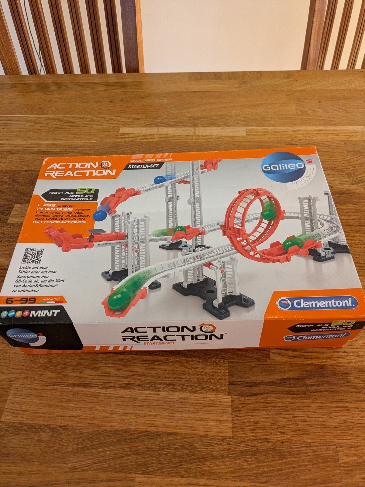 Clementoni Action & Reaction Starter Set knikkerbaan, Ophalen of Verzenden, Zo goed als nieuw, Bouwen