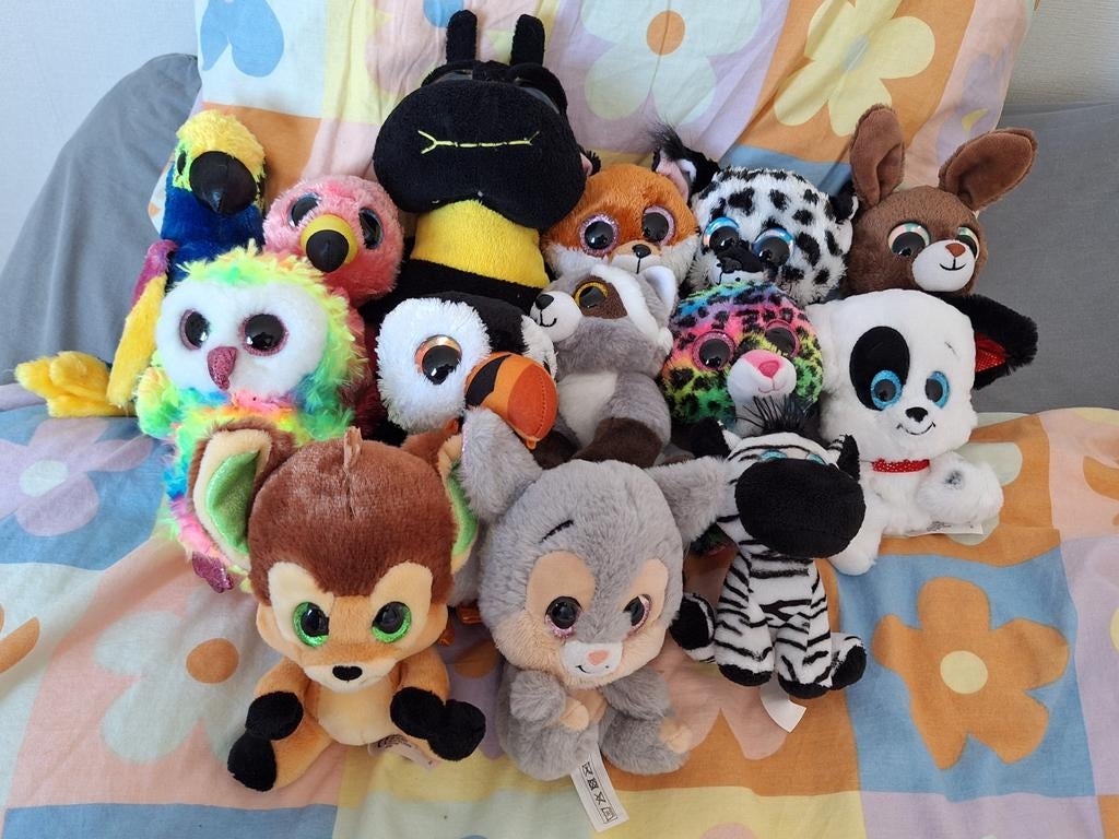 Glinster oogjes knuffels - 14 stuks (Ty, Lumo, Disney), Disney, Overige typen, Ophalen of Verzenden, Zo goed als nieuw