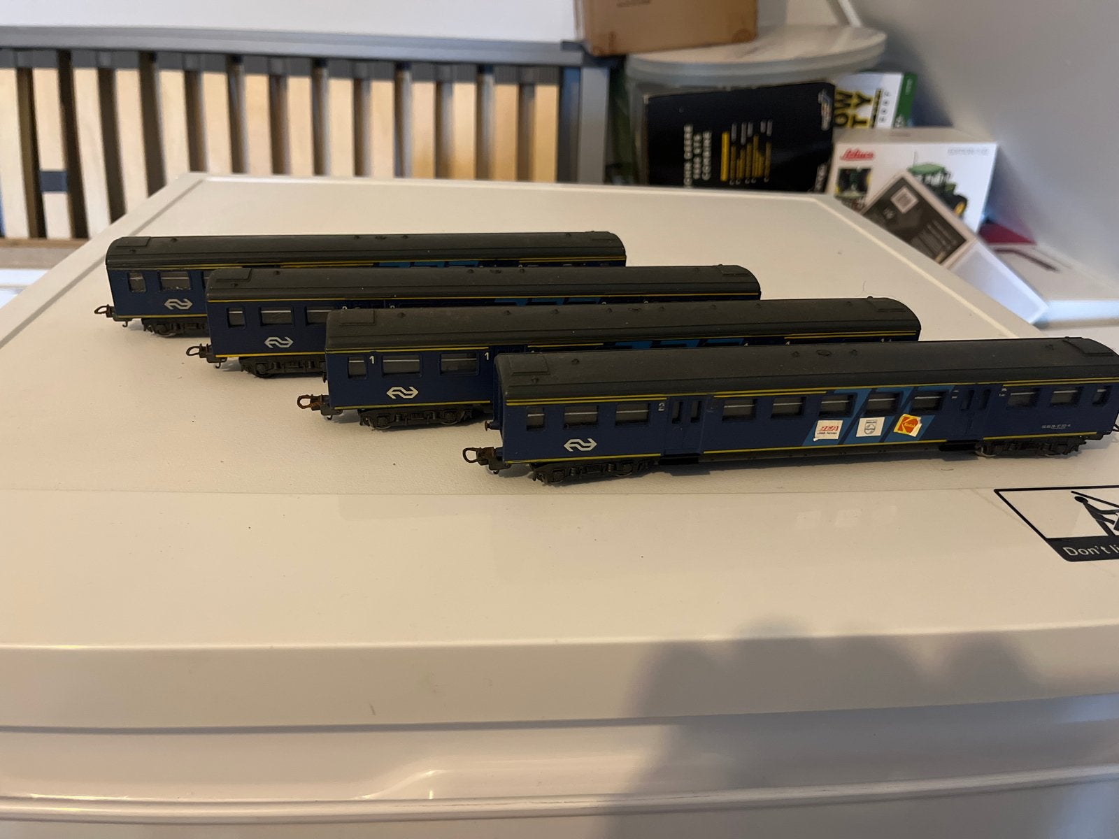 H0 Set van 4 NS rijtuigen - modeltrein merk lima geen doos, Ophalen of Verzenden, Zo goed als nieuw