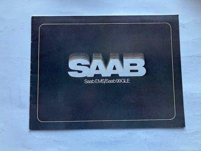 Saab EMS / Saab 99GLE   brochure  uit  1977   -   Nederlands, Ophalen of Verzenden, Zo goed als nieuw, Overige merken, Saab