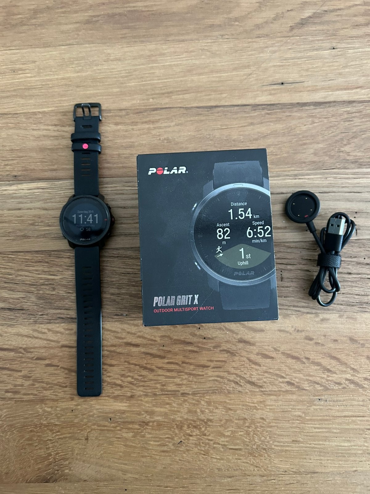 Polar Grit X, Zwart, Ophalen of Verzenden, Zo goed als nieuw, Waterdicht