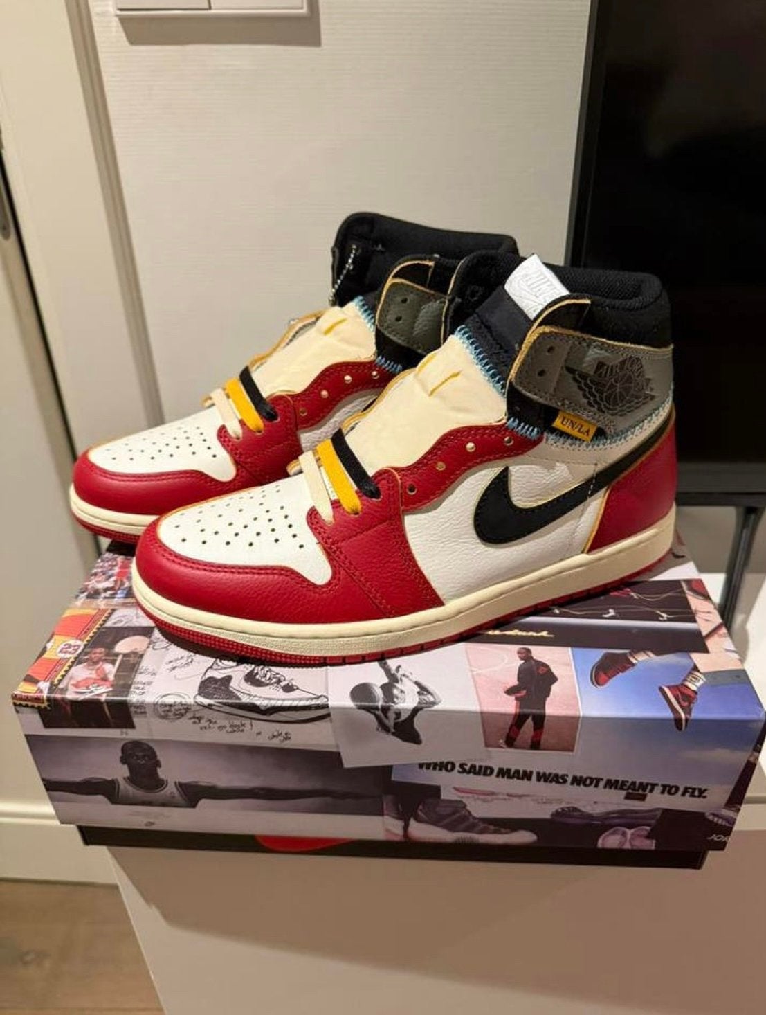 Nike Air Jordan 1 Retro High Union LA in maat 41., Kleding | Heren, Overige kleuren, Nieuw, Ophalen of Verzenden, Sneakers of Gympen