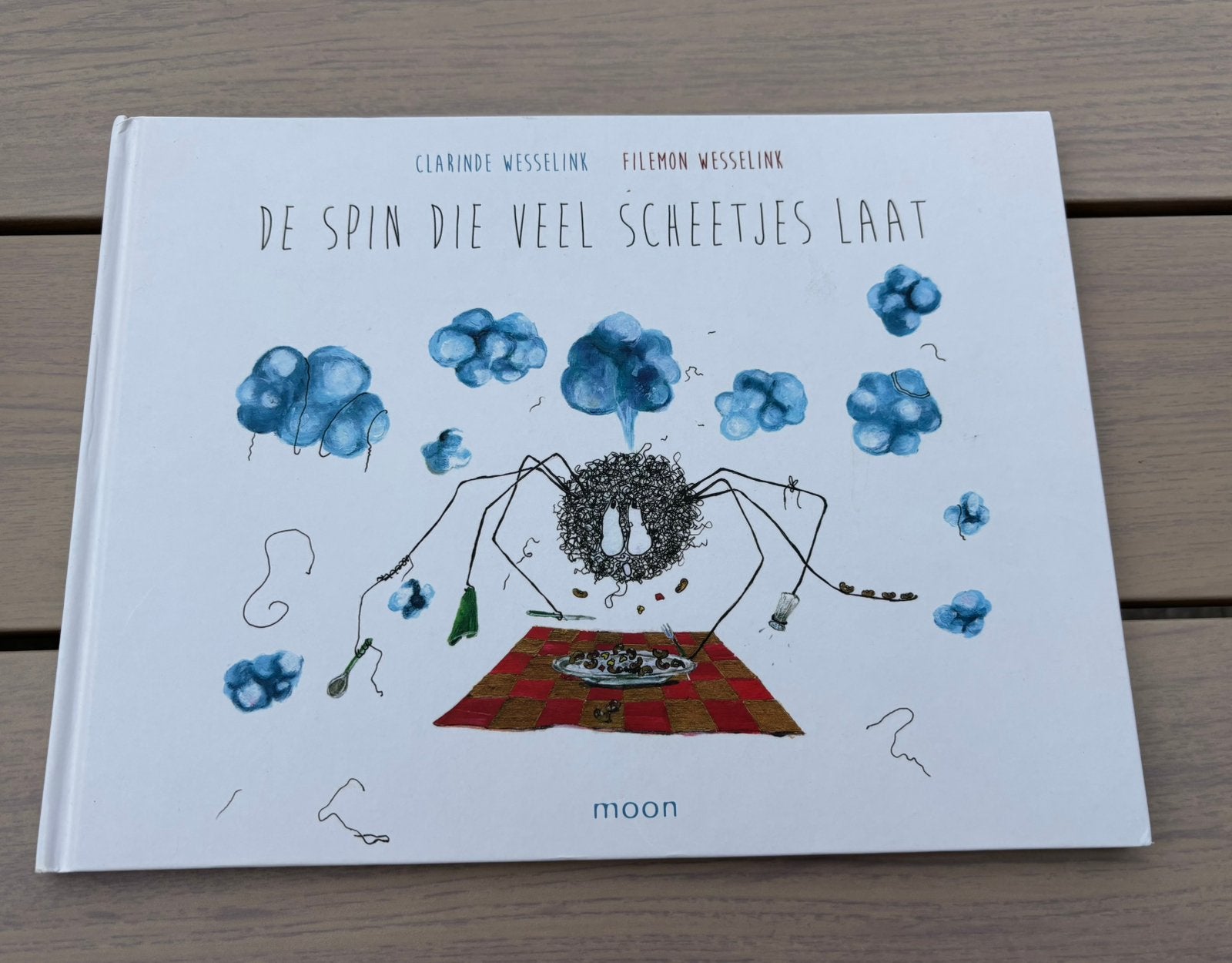 De spin die veel scheetjes laat, Boeken, Ophalen of Verzenden, Gelezen, 3 tot 4 jaar