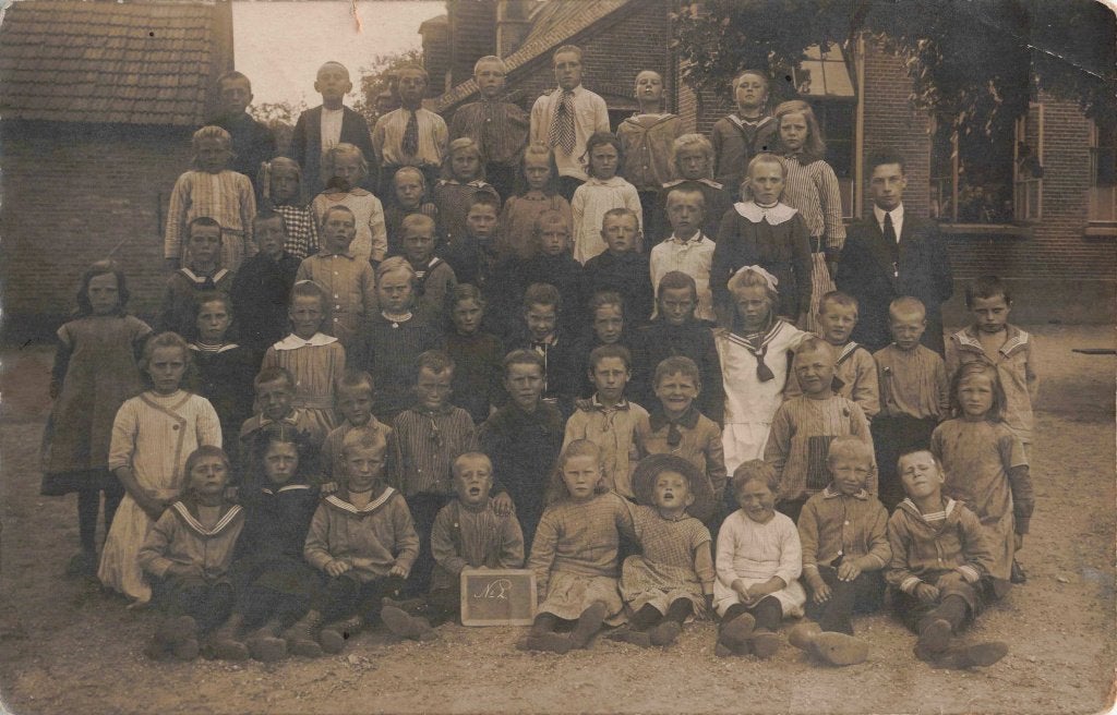 Appelscha Openbare Lagere School 4de klas 1920 L2802, Ophalen, 1920 tot 1940, Gelopen, Friesland