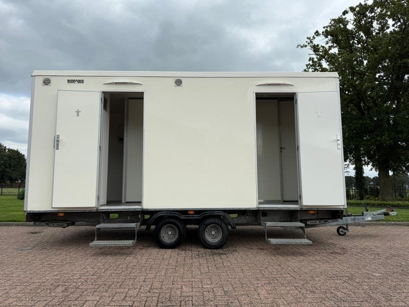 Toiletwagen  te huur ., Ophalen