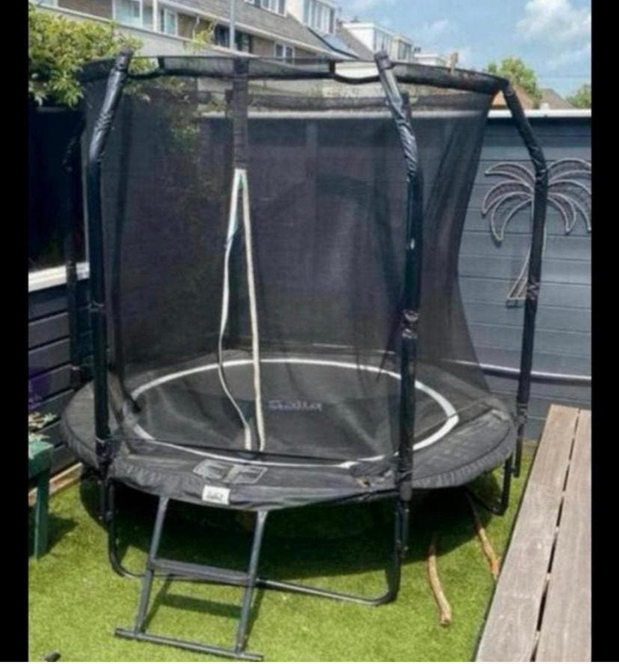 Salta trampoline rond 210 cm, Kinderen en Baby's, Speelgoed | Buiten | Trampolines, Ophalen, Gebruikt