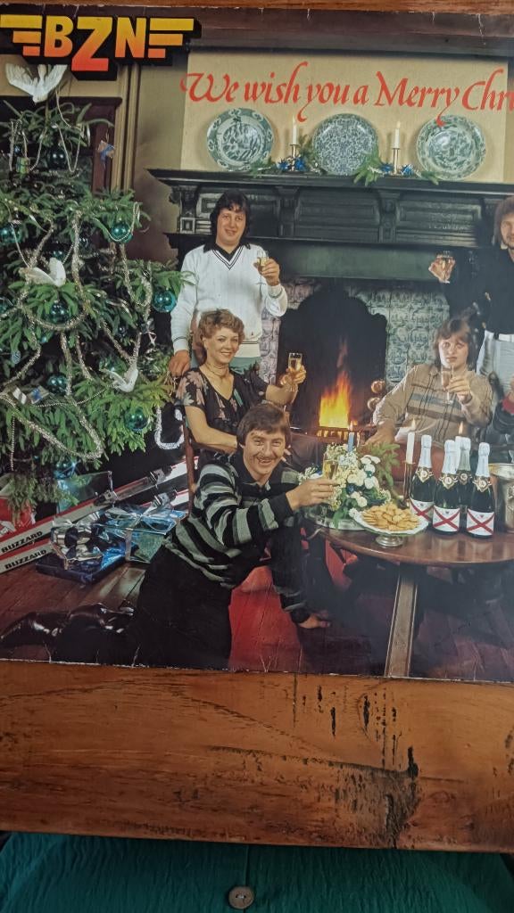 BZN  we wish you a  merry christmas lp, Inclusief binnenhoes, Ophalen, Gebruikt, 12 inch