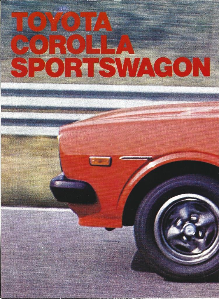 Folder Toyota Corolla Sportswagon 1977, Ophalen of Verzenden, Gelezen, Toyota