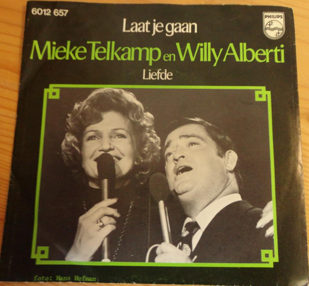Mieke Telkamp & Willy Alberti > > Laat je gaan, Gebruikt, 7 inch, Single, Ophalen of Verzenden