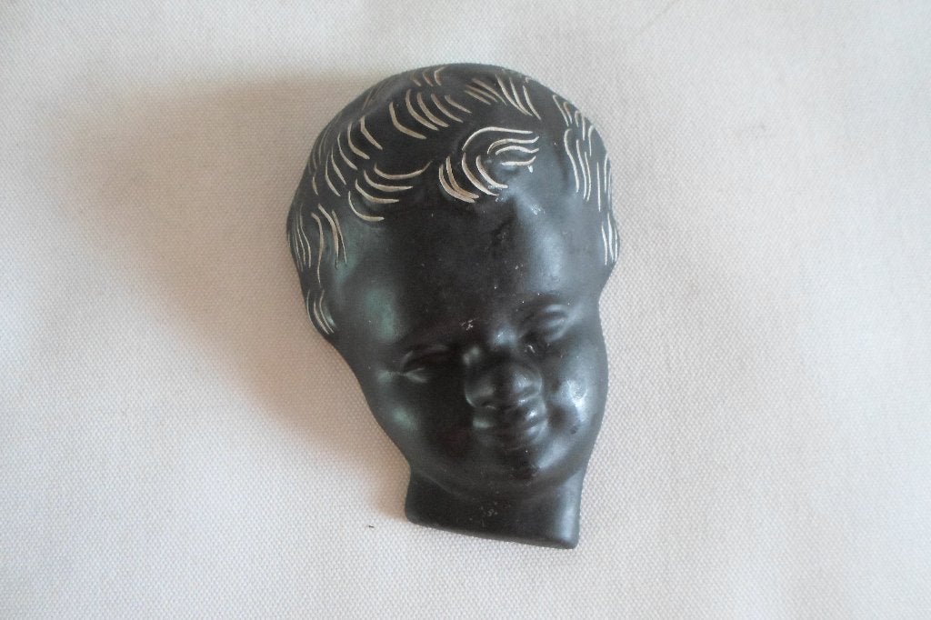Vintage Kroon Kenia Wanddecoratie, 9 cm, Vintage, Decoratieobject, Steen/keramiek
