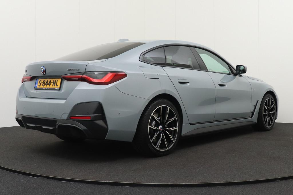 BMW i4 eDrive40 84 kWh M-Sport Elek.Trekhaak Head-up Display, Achterwielaandrijving, Gebruikt, Zwart, Origineel Nederlands