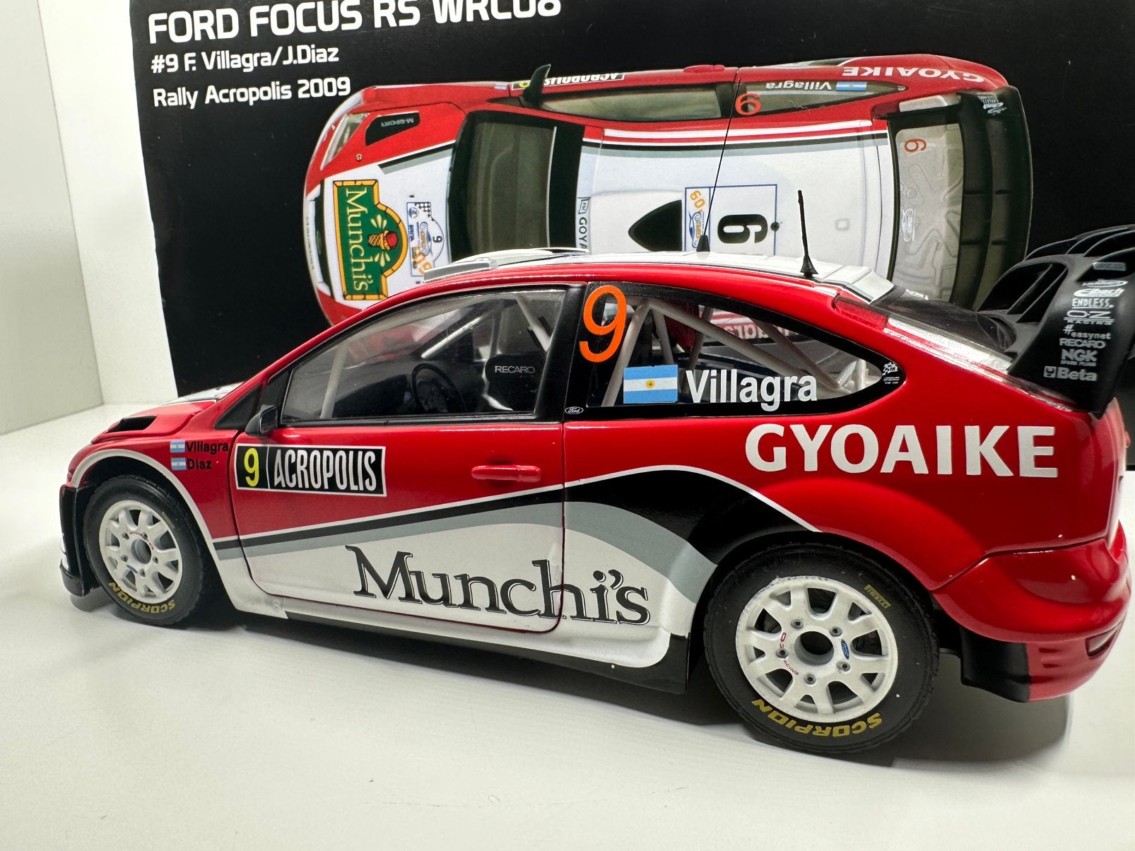 SUNSTAR 1:18 FORD FOCUS RS WRC08 #9 RALLY ACROPOLIS 2009, Ophalen of Verzenden, Nieuw, Auto, Sun Star