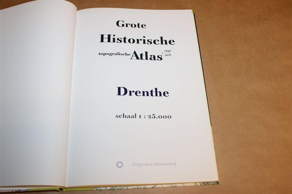 Grote Historische Atlas Drenthe — Kaarten 1:25.000, Boeken, Atlassen en Landkaarten, Gelezen, Ophalen of Verzenden, Landkaart