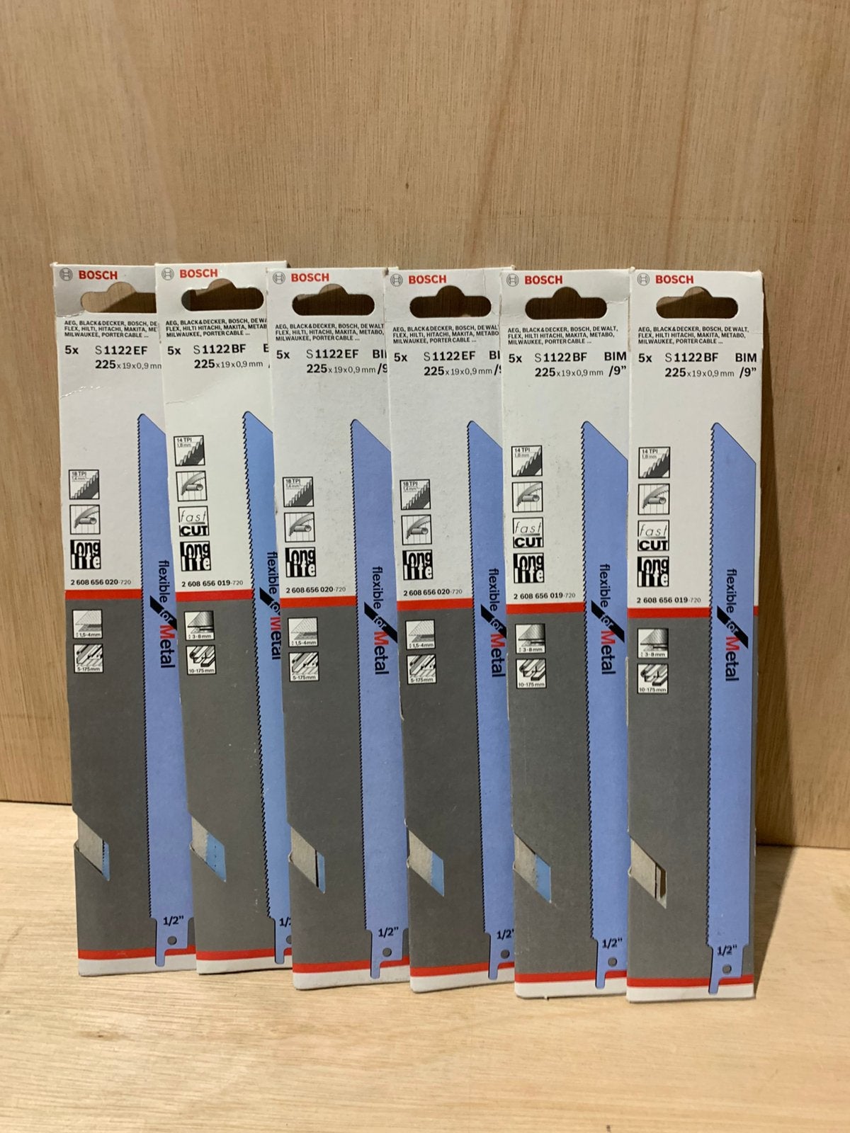Bosch S1122BF reciprozaagbladen 5 stuks – metaal / RVS, Bosch, Nieuw, Ophalen of Verzenden, Bosch
