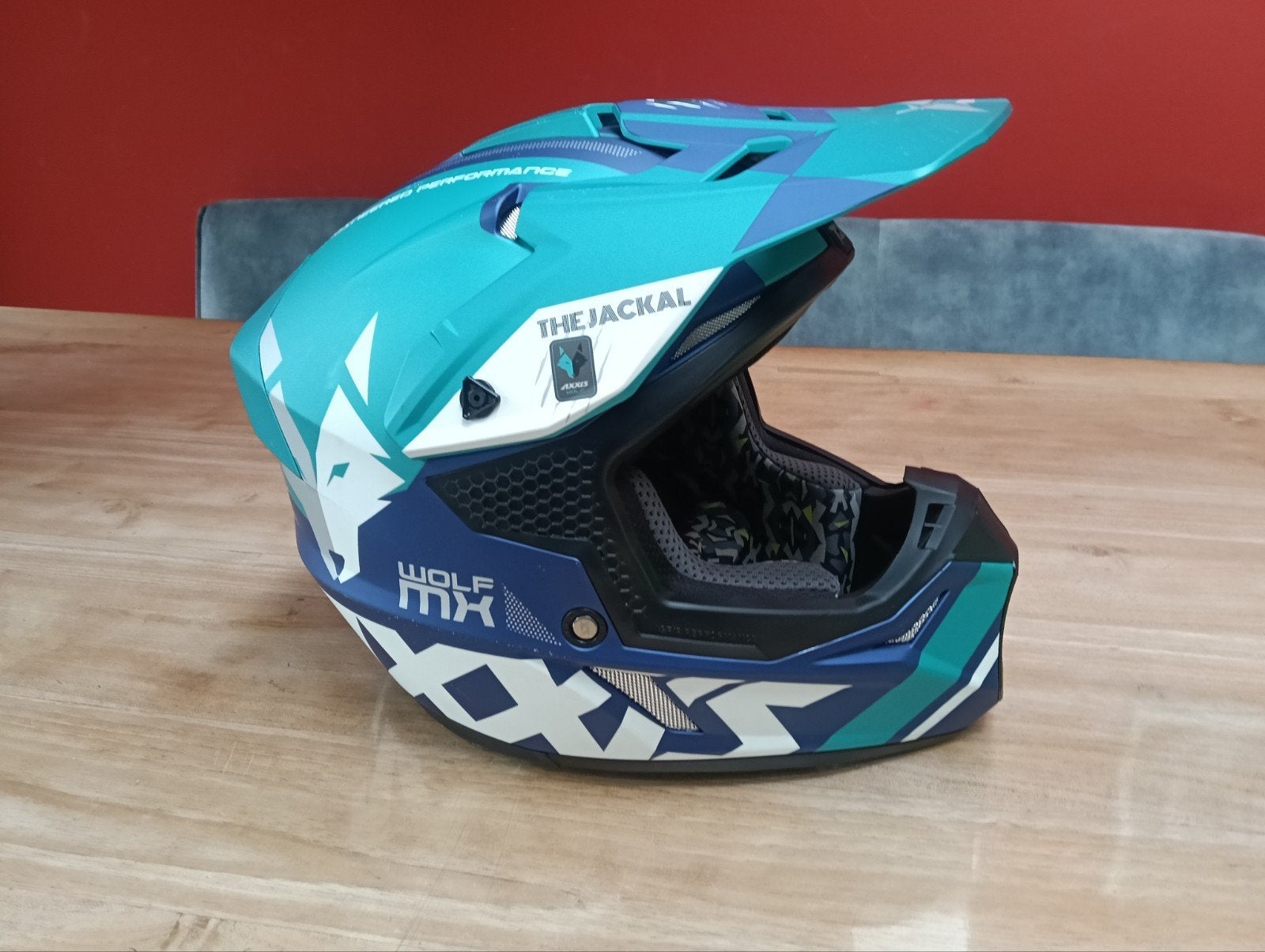 AXXIS Wolf MX The Jackal Offroadhelm - Maat L (57-58), Ophalen of Verzenden, Overige merken
