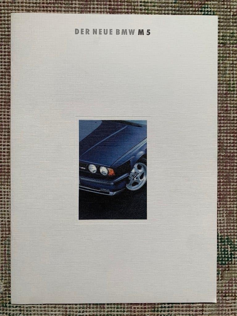 Folder brochure BMW M5 E34 1992 nieuw, Nieuw, Ophalen of Verzenden, BMW, BMW