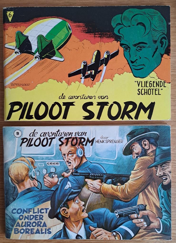PILOOT STORM Vliegende Schotel en Conflict onder Aurora Bore, Meerdere stripboeken, Ophalen of Verzenden, Gelezen