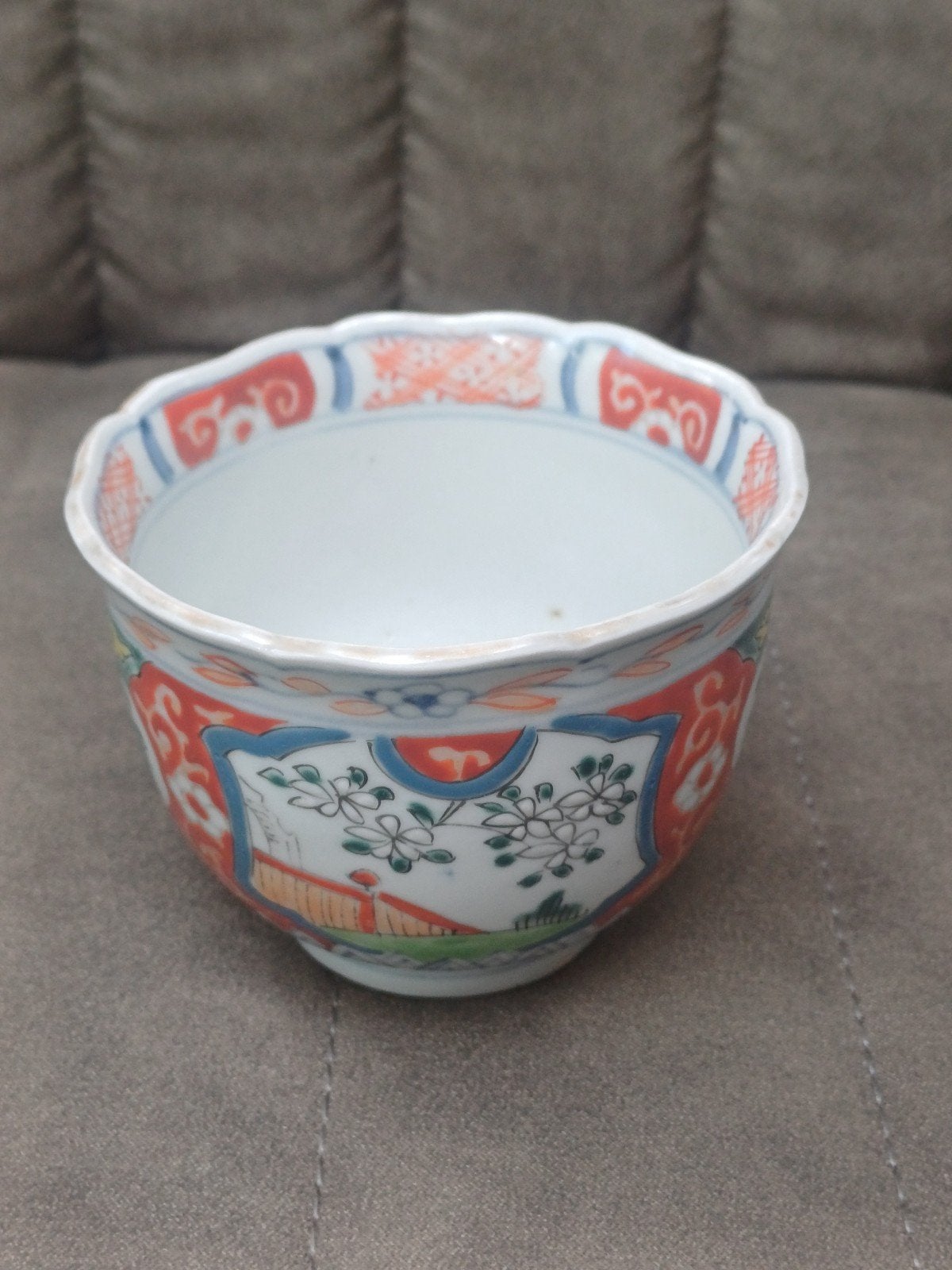 Antieke Japanse Imari porseleinen kom, handgeschilderd, Ophalen of Verzenden