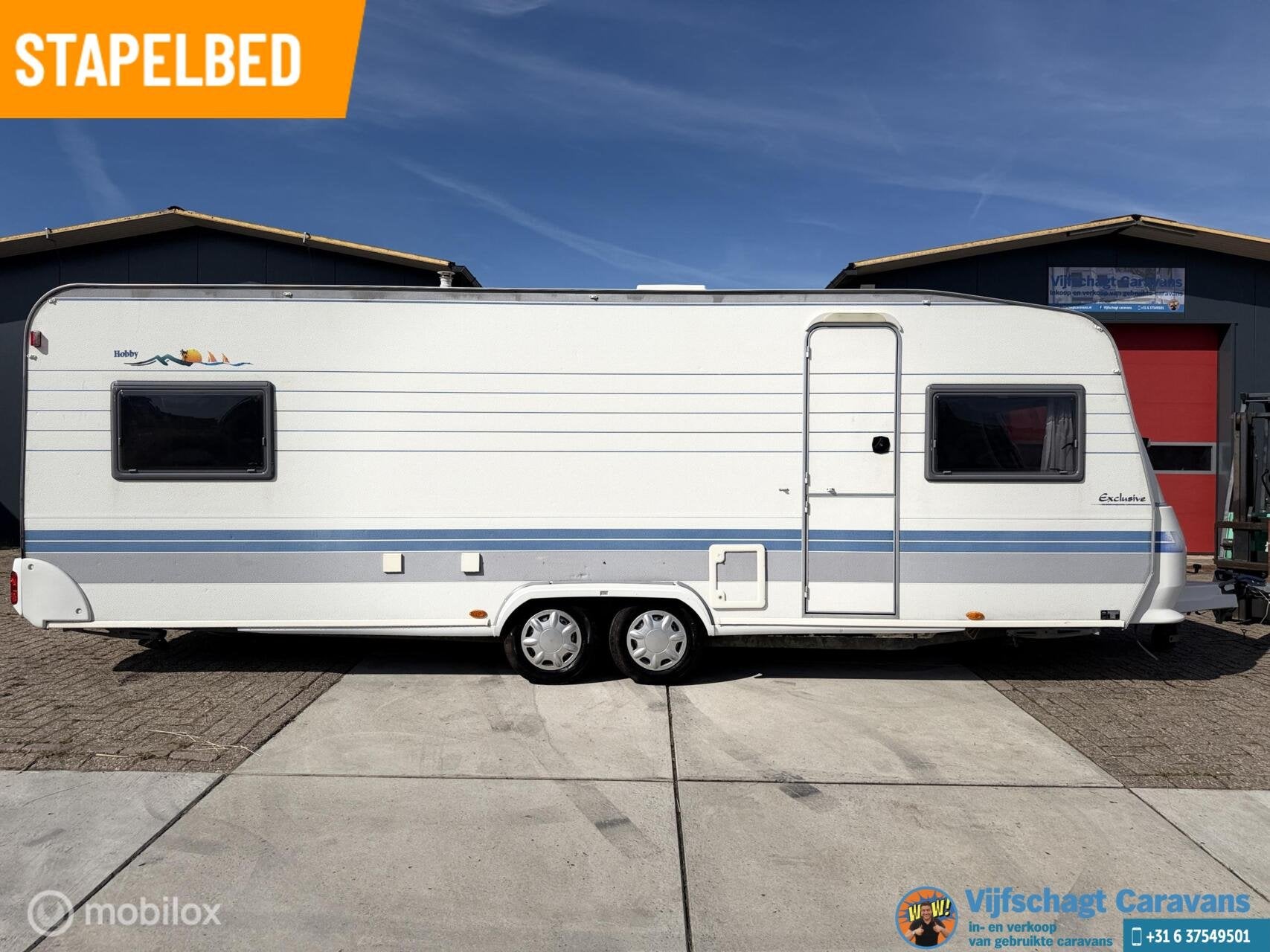 Hobby Exclusive 650 KMFE incl voortent en luifel, Overige typen, Hobby, Bedrijf, Meer dan 6