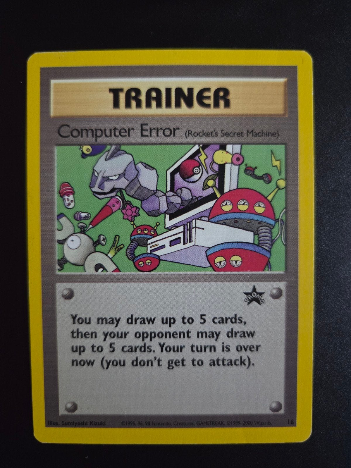 Computer Error trainer kaart Black Star Promo 16, Ophalen of Verzenden, Zo goed als nieuw