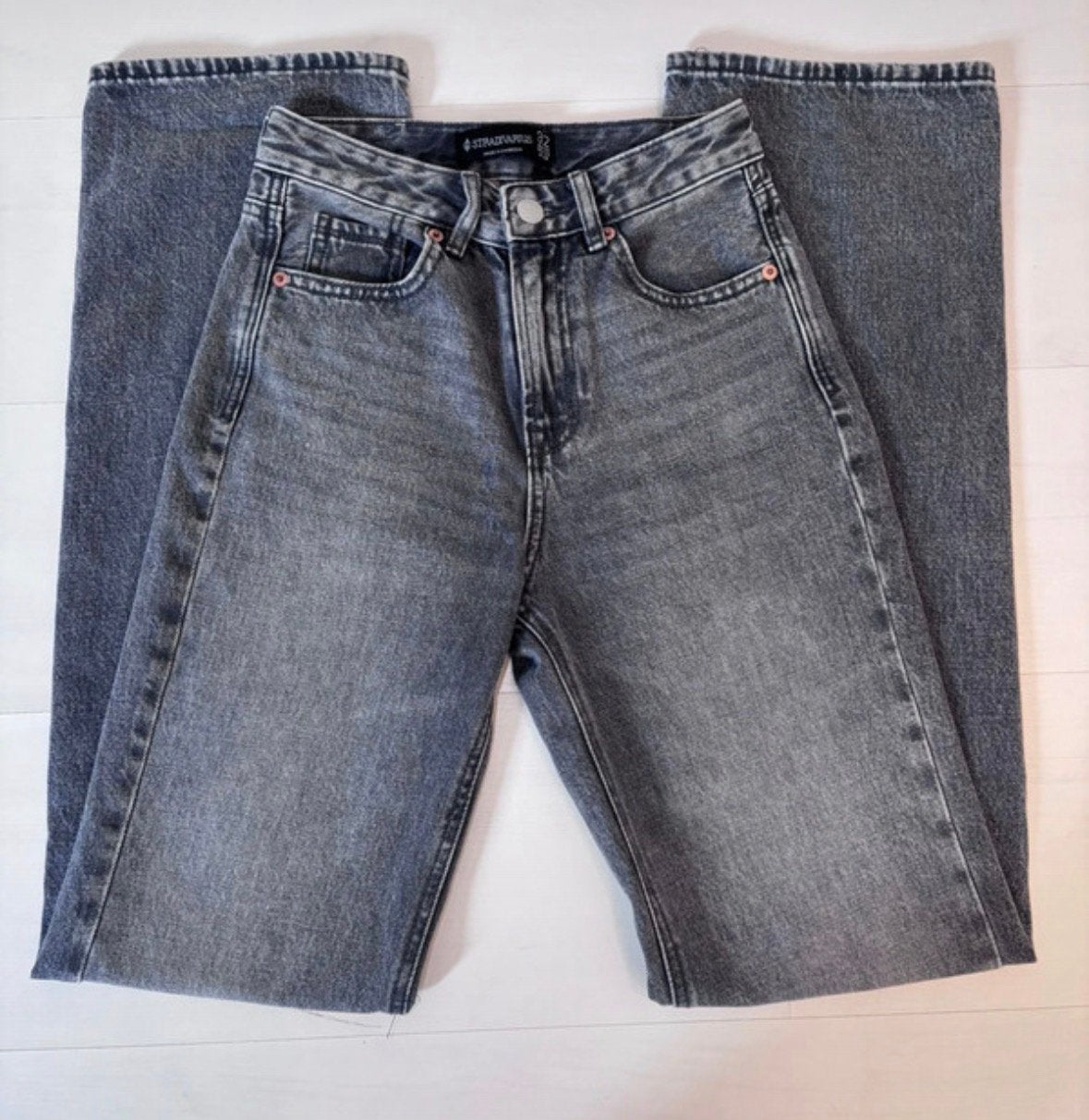 Stradivarius jeans, Ophalen of Verzenden, Nieuw, Grijs, W27 (confectie 34) of kleiner