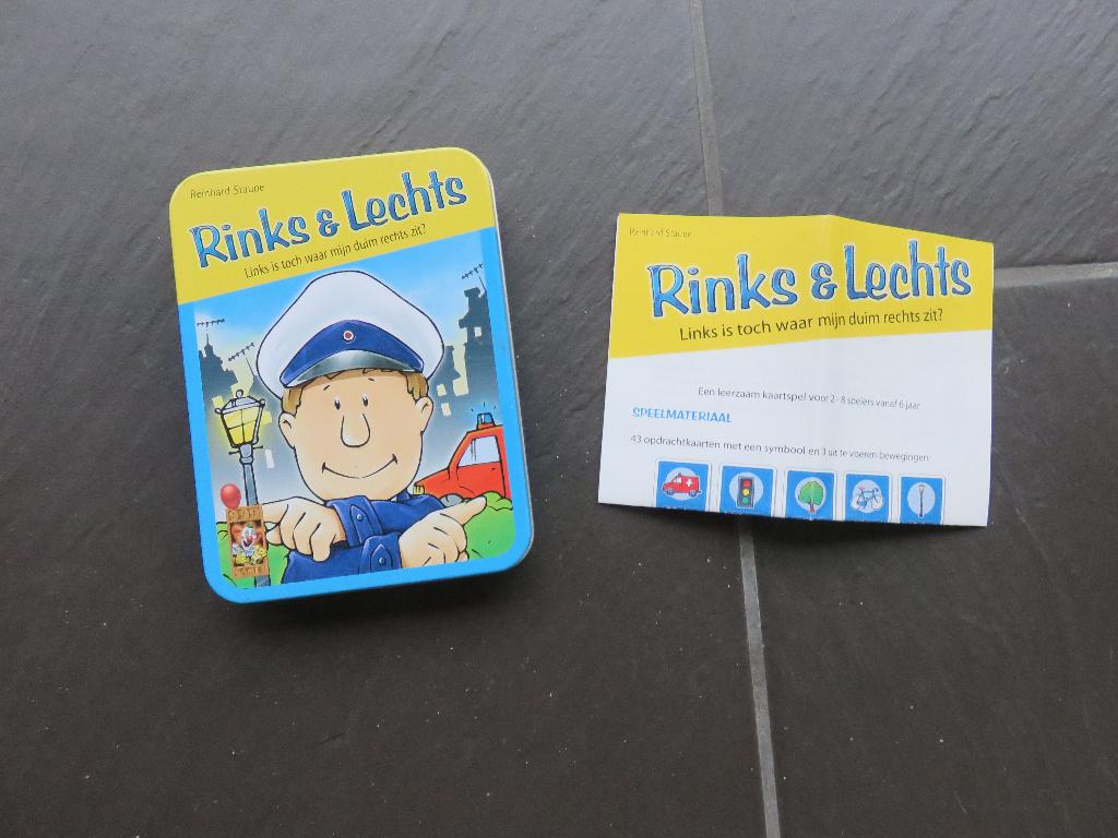 Rinks en Lechts, kaartspel voor spelers vanaf 6 jaar, Ophalen of Verzenden, Gebruikt