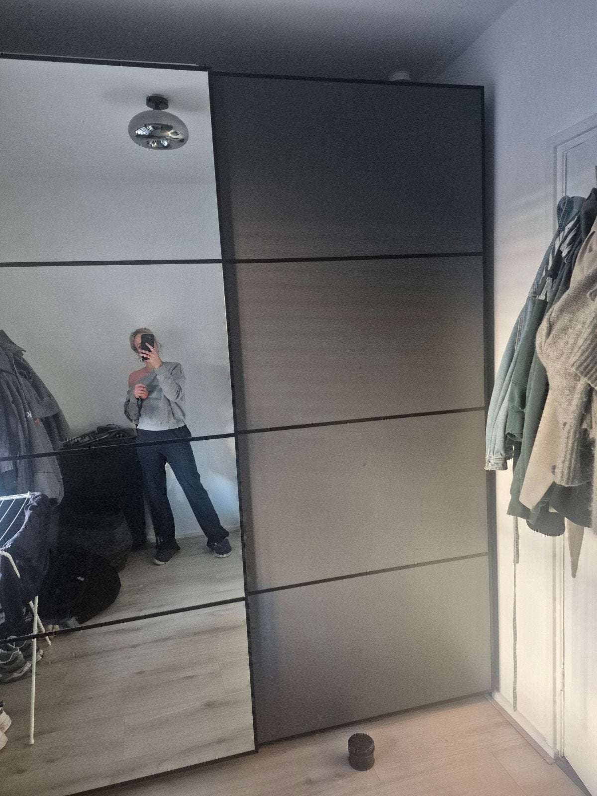 IKEA PAX Kast met spiegeldeur - Zo goed als nieuw, Ophalen, 100 tot 150 cm, 200 cm of meer, Overige houtsoorten