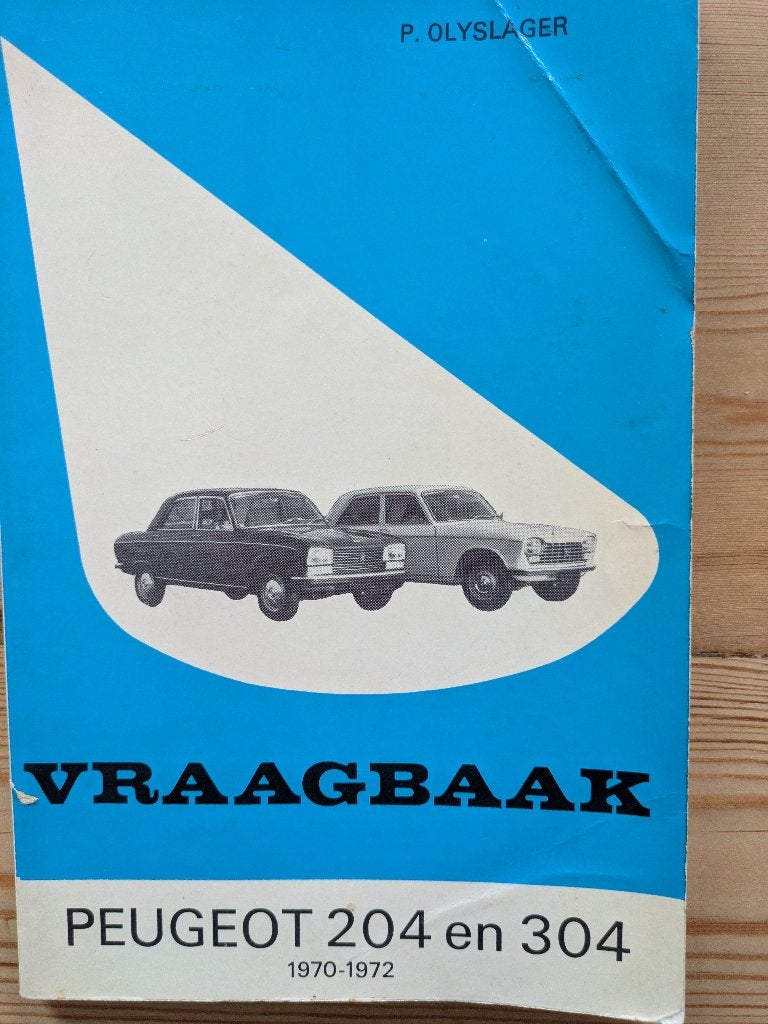 Vraagbaak Peugeot 204 en 304, Ophalen of Verzenden