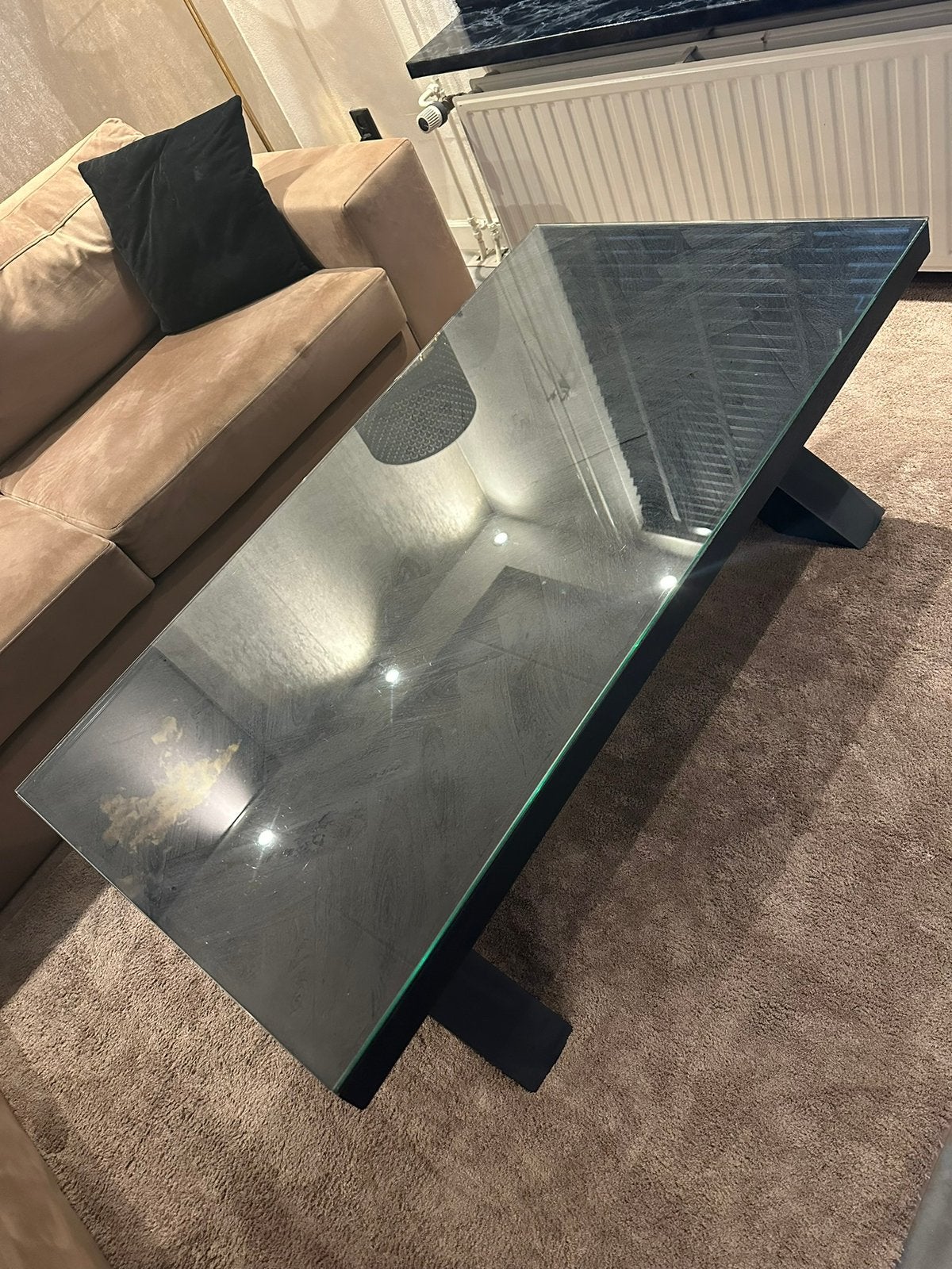 Salontafel te koop met glasplaat