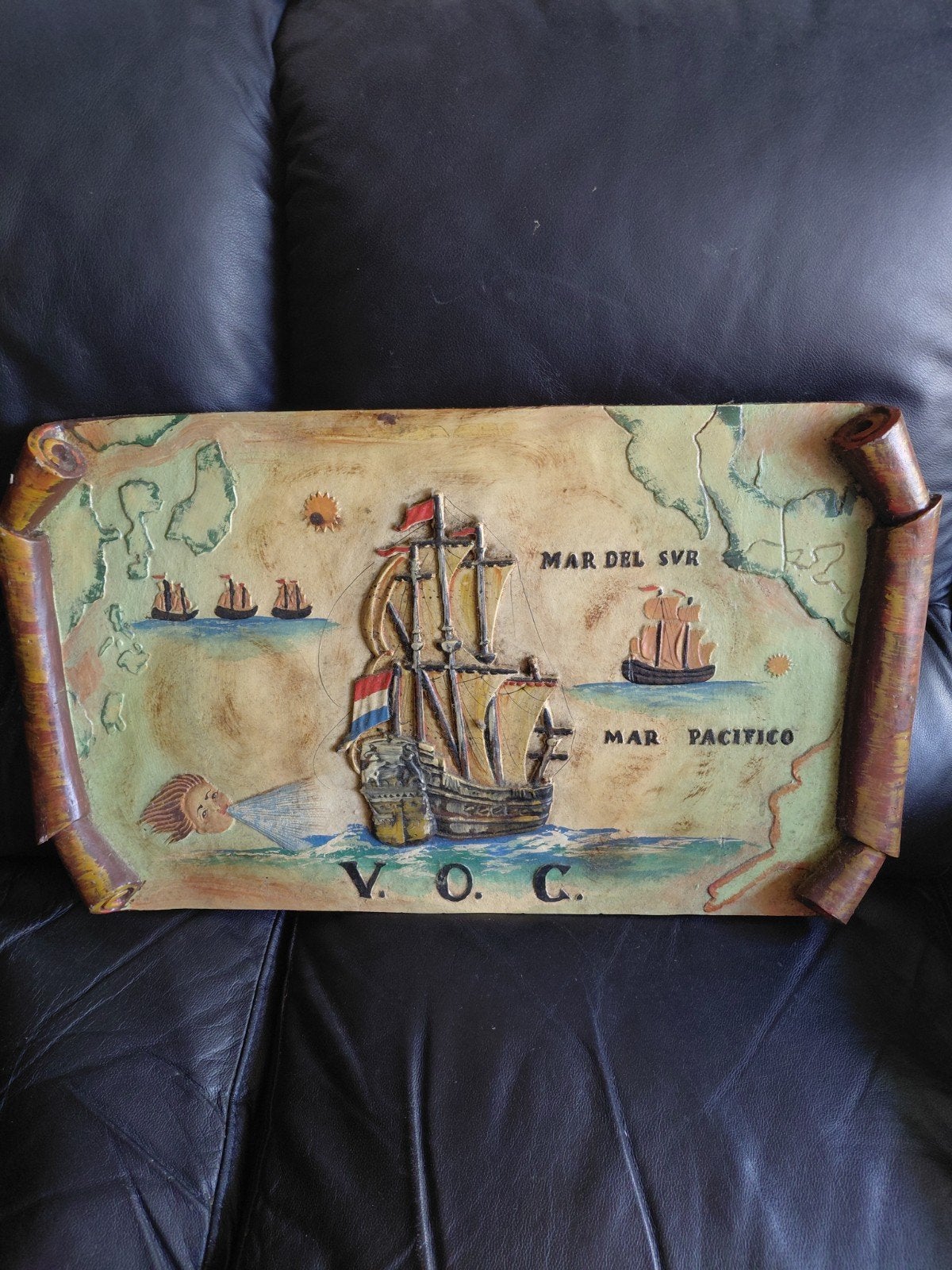 VOC Wanddecoratie - Antieke Reproductie 1995, Ophalen of Verzenden