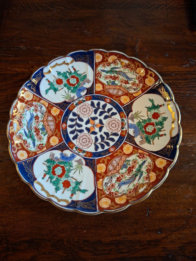 Wandbord Imari porselein, Ophalen