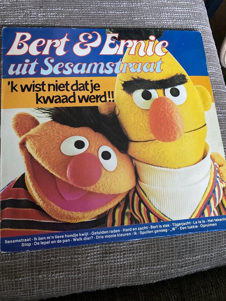 Bert & Ernie.   - 'k wist niet dat je kwaad werd!! LP, Cd's en Dvd's, Vinyl | Kinderen en Jeugd, LP, Gebruikt, Ophalen of Verzenden