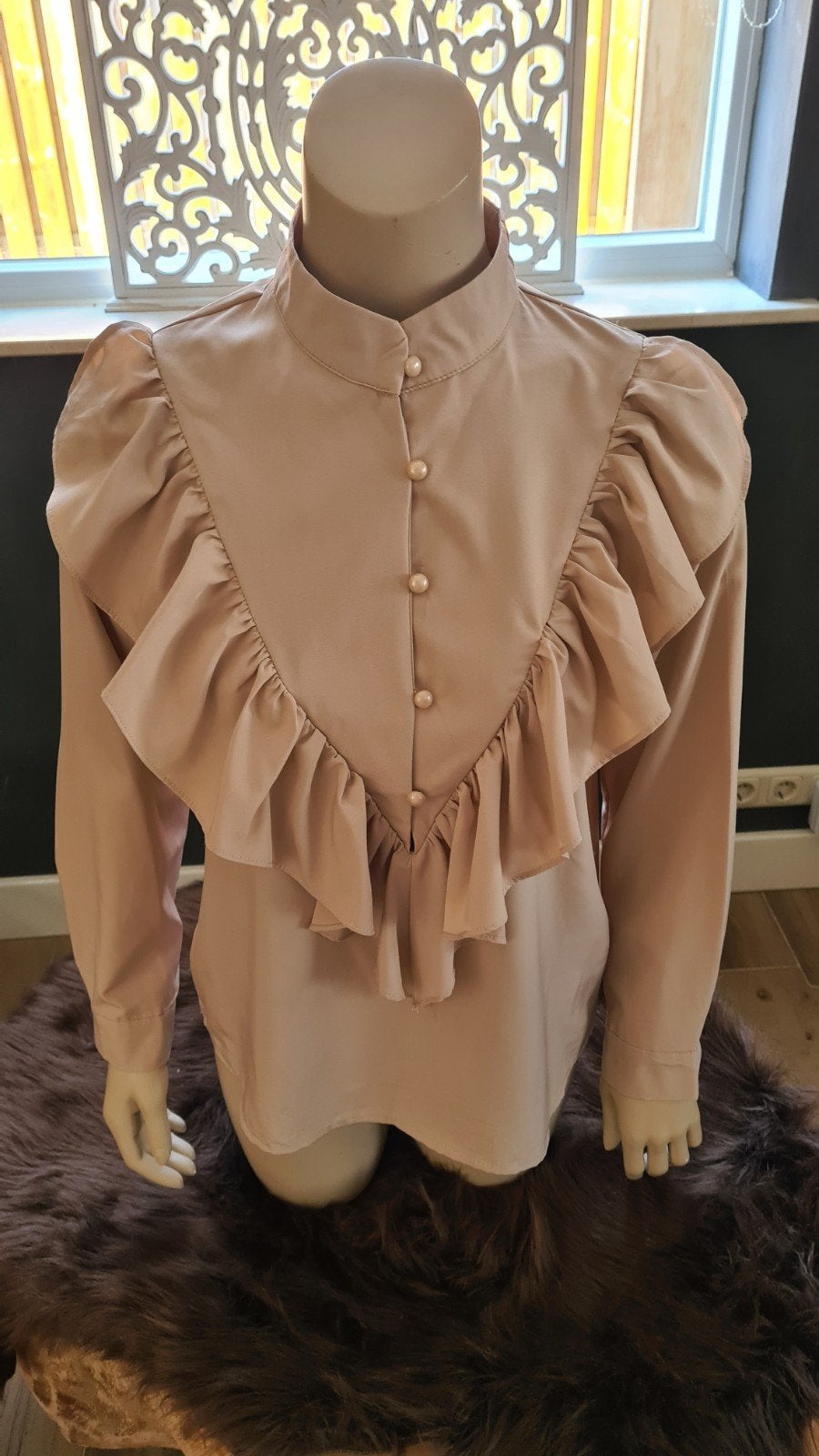 Blouse maat S, White icy, zgan, Ophalen of Verzenden, Nieuw, Beige