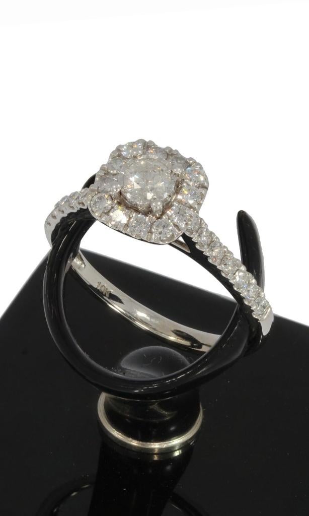 Exclusieve gouden ring 29 diamanten 1ct zeer fraai dames, Voordeelsieraden, Verzenden, Zo goed als nieuw, 17 tot 18