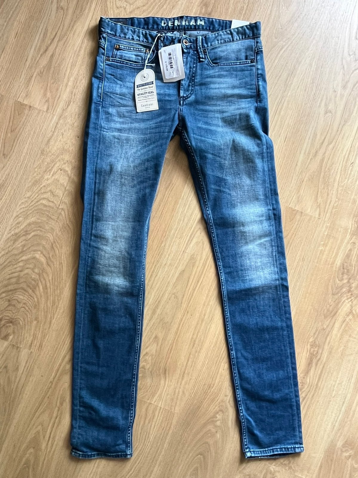 Denham skinny jeans, maat 31/34, nieuw, wvp €179,95, Blauw, Nieuw, W32 (confectie 46) of kleiner, Ophalen of Verzenden