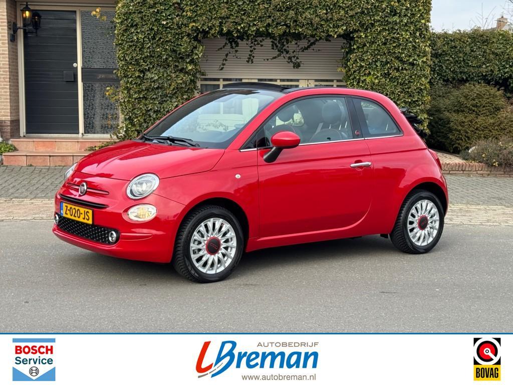 Fiat 500C 1.0 HYBRID RED CABRIO Beats audiosysteem, Auto's, Fiat, Bedrijf, 500C, ABS, Airbags, Airconditioning, Bluetooth, Boordcomputer