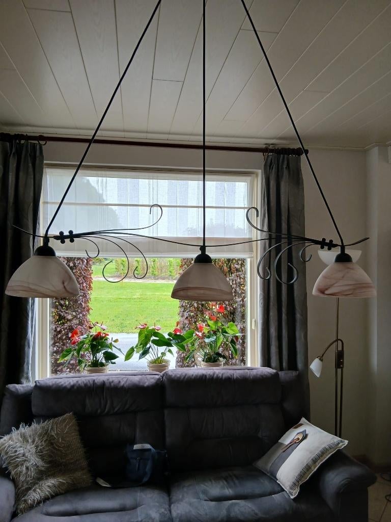 Lampen set, Huis en Inrichting, Lampen | Hanglampen, Ophalen, Zo goed als nieuw, Metaal, Minder dan 50 cm