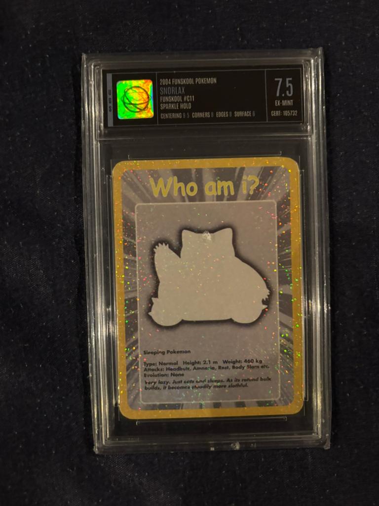 Funskool Snorlax Who am I? Holo (2004)  UGS 7.5, Ophalen of Verzenden, Zo goed als nieuw