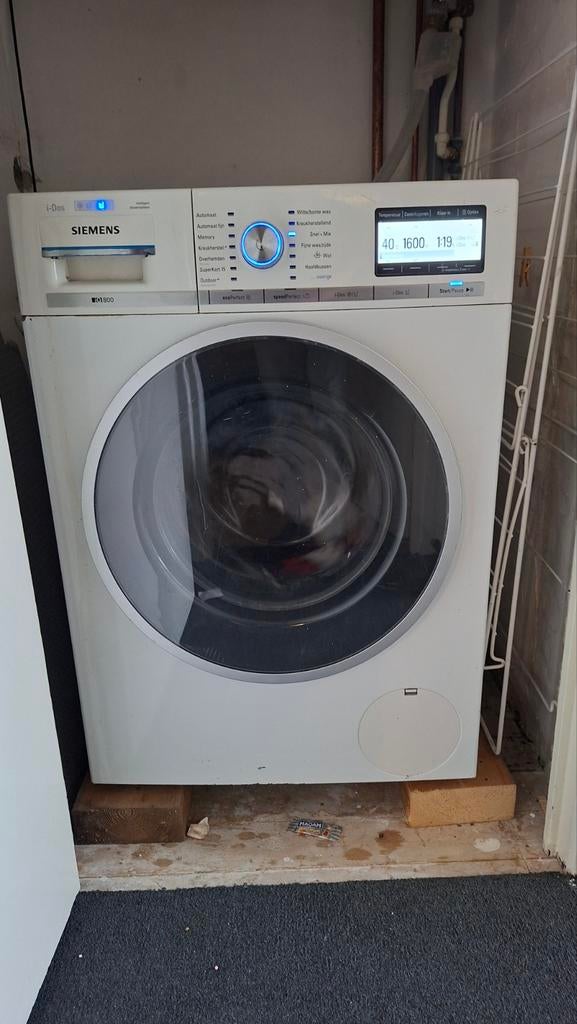 Wasmachine Siemens IQ800, Witgoed en Apparatuur, Ophalen, 1200 tot 1600 toeren, Gebruikt, 8 tot 10 kg