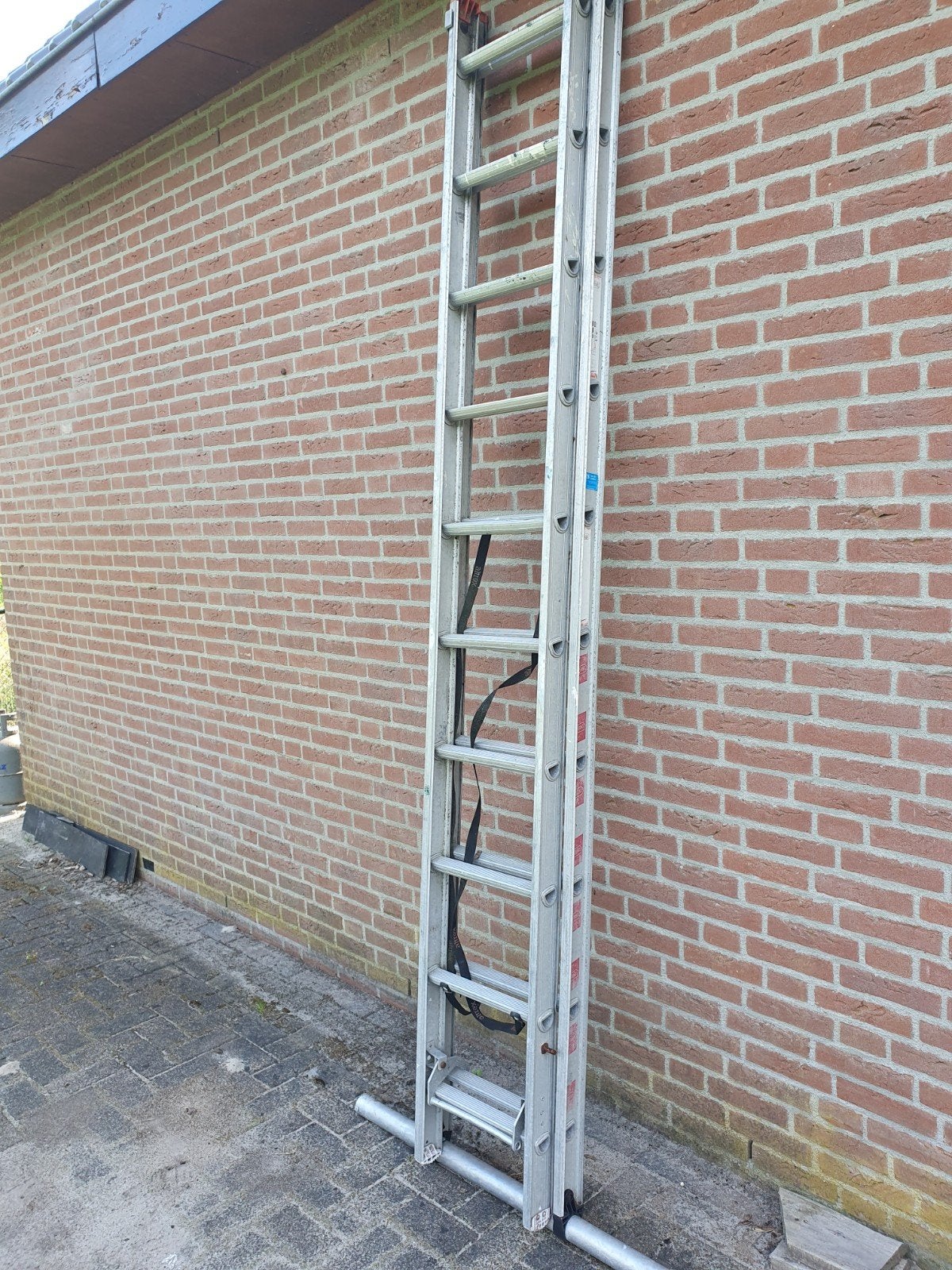Altrex reformladder 3-delig - 4 meter of meer, Ophalen of Verzenden, Gebruikt, 4 meter of meer