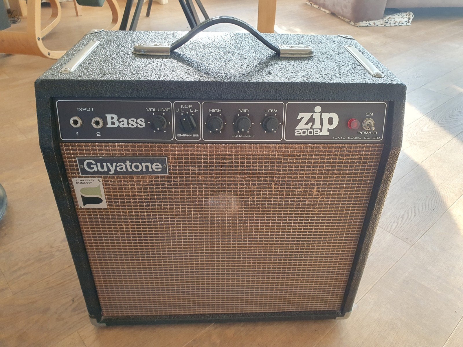 Vintage Guyatone Zip 200B Bas versterker basgitaar, Muziek en Instrumenten, Ophalen, Gebruikt, Basgitaar, Minder dan 50 watt
