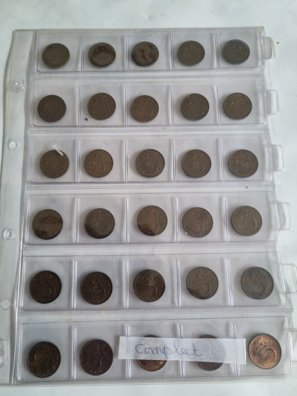 Ned: een complete collectie stuivers van 1948 t/m 1980., Ophalen of Verzenden, Koningin Juliana, 5 cent, Setje
