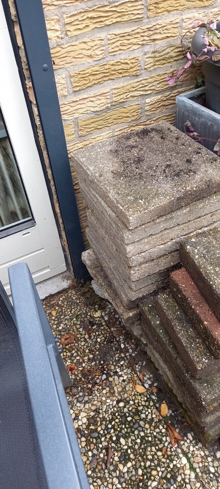 Gebruikte terrastegels en klinkers, Ophalen, Gebruikt, Klinkers, 10 m² of meer