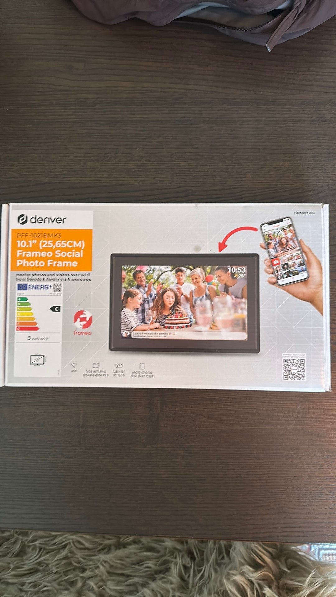 denver - 10.1’’ Frameo Social Photo Frame, Audio, Tv en Foto, Fotografie | Digitale fotolijsten, Nieuw, Denver, 8 tot 12 inch